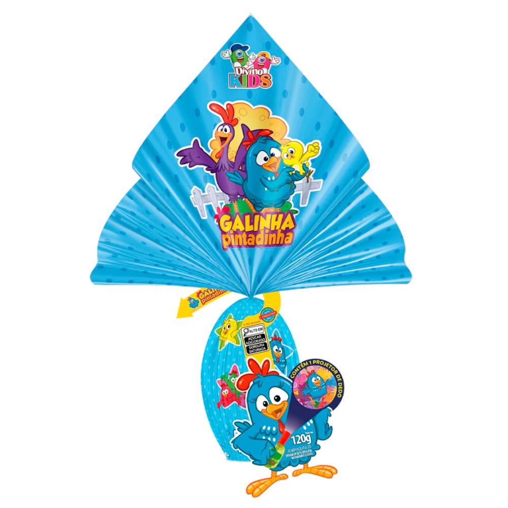 Ovo de Pascoa Galinha Pintadinha ao Leite 120g - Divino Kids-1- Ovo de Pascoa Galinha Pintadinha ao Leite 120g - Divino Kids-1-